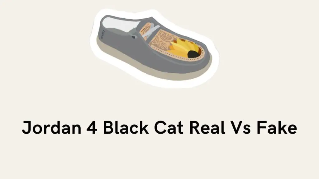 Jordan 4 Black Cat Real Vs Fake